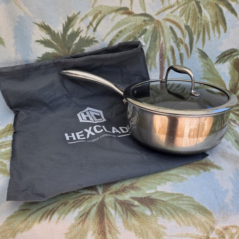 Hexclad Hybrid Saucepan With Lid 2 Quarts